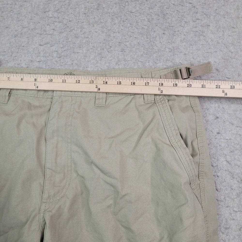 Eddie Bauer Cargo Shorts Mens 40 Canvas Khaki‎ Utility Pockets 12